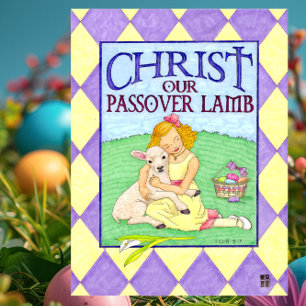 Passover Lamb Paaskaart Feestdagen Kaart