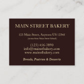 Passover Macaroon Cookie Jewish Bakery Kosher Food Visitekaartje (Achterkant)