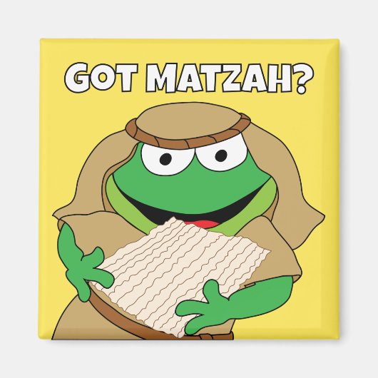 Passover Magnet 2" vierkant "Heb Matzah?" (Voorkant)
