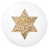 Passover Matzah Bread Star van David Keramische Knop (Voorkant)