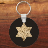 Passover Matzah Bread Star van David Sleutelhanger (Voorkant)
