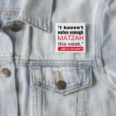Passover Matzah Funny Vierkante Button 5,1 Cm (In situ)