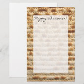 Passover matzah schrijfpapier briefpapier (Voorkant / Achterkant)