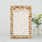 Passover matzah schrijfpapier briefpapier (Staand voorkant)