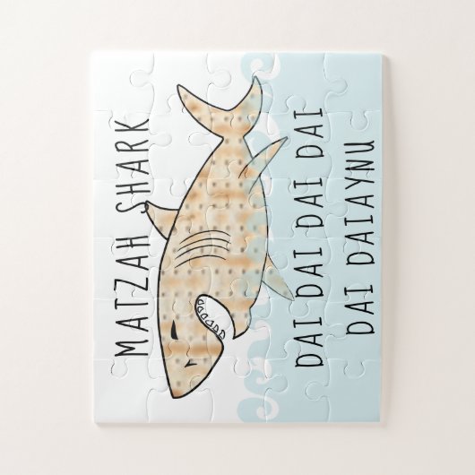 Passover Matzah Shark Daiaynu Legpuzzel (Verticaal)