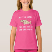 Passover Matzah Shark Girls' Basic T-Shirt (Voorkant)