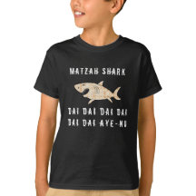 Passover Matzah Shark Kinderen Basic T-Shirt