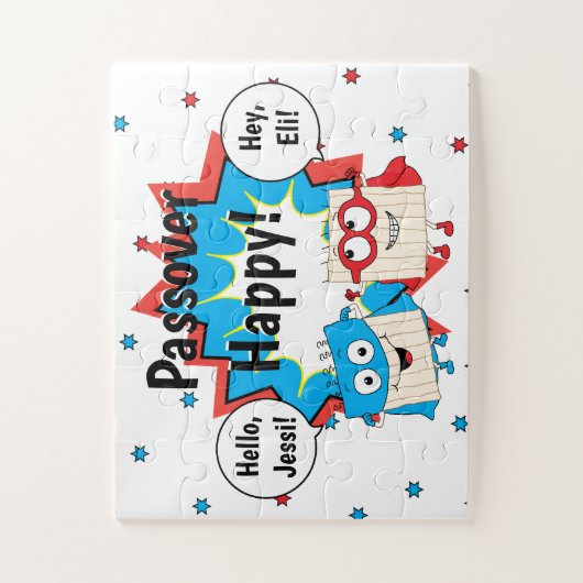 Passover Matzah Super Heroes Legpuzzel (Verticaal)
