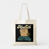 Passover Matzah the Original Fast Food Funny Seder Tote Bag (Achterkant)