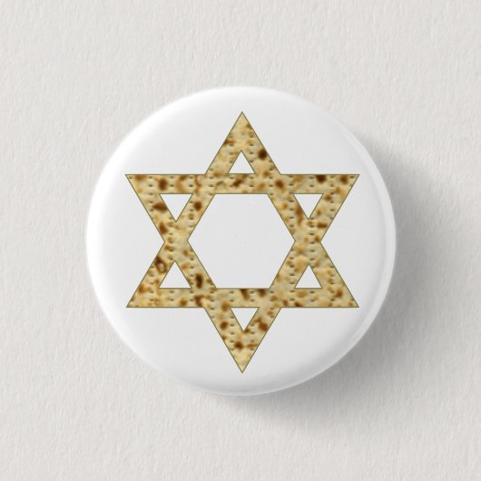 Passover Matzoh Star van David Ronde Button 3,2 Cm (Voorkant)