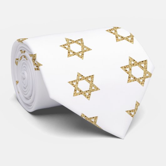 Passover Matzoh Star van David Stropdas (Opgerold)