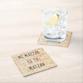 Passover Mi Matzah Es Tu Matzah Kartonnen Onderzetters (Insitu)