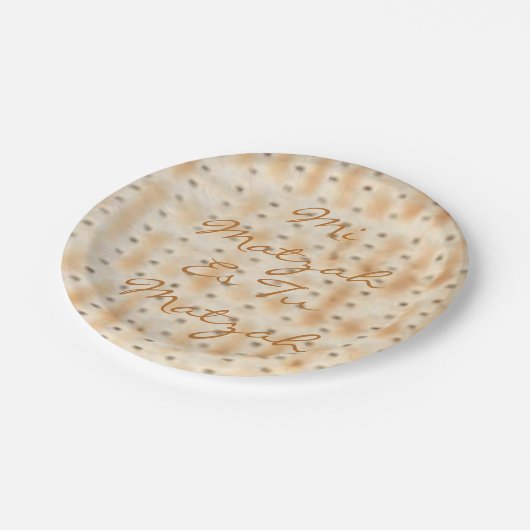Passover Mi Matzah Es Tu Matzah Papieren Bordje (Gekanteld)