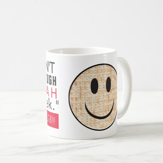 Passover Mok 11 oz Eat Matzah (Voorkant rechts)