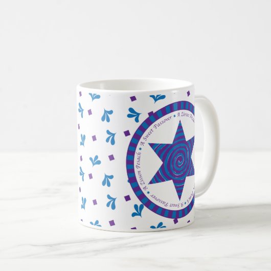 Passover-Mok 11 oz. "Een zoete Passover" Koffiemok (Voorkant rechts)