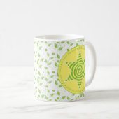 Passover-Mok 11oz. "A Sweet Passover" Groen/Geel Koffiemok (Voorkant rechts)