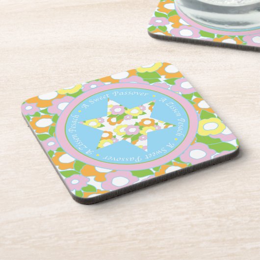 Passover-Onderzetters "A Sweet Passover" Bier Onderzetter (Linkerzijde)