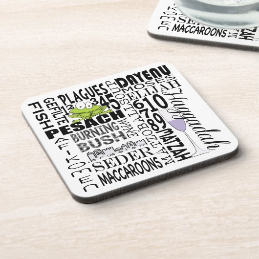 Passover Onderzetters "Dayenu" (Linkerzijde)