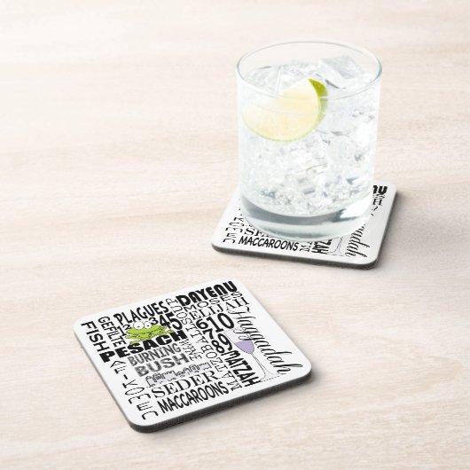 Passover Onderzetters "Dayenu" (Rechterzijde)