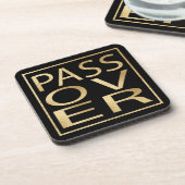 Passover-Onderzetters "Klassieke Gold Passover" Bier Onderzetter (Linkerzijde)