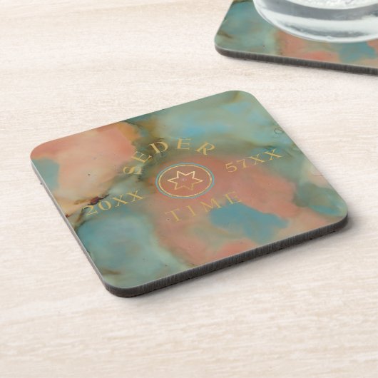 Passover-Onderzetters prachtige schaduwen van kleu Bier Onderzetter (Linkerzijde)