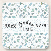 Passover Onderzetters "Whimsical Seder Time" (Voorkant)