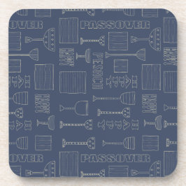 Passover Onderzetters "Wijnglazen passeren"