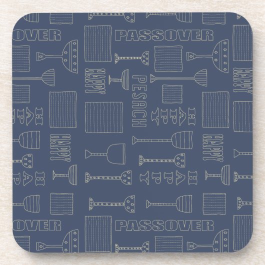 Passover Onderzetters "Wijnglazen passeren" (Voorkant)