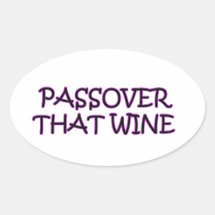 PASSOVER OVALE STICKER
