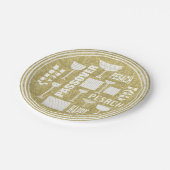 Passover Paper Bord "Passover Gold"-patroon (Gekanteld)