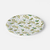 Passover Paper Borden "Hoppy Passover"-patroon Papieren Bordje (Gekanteld)