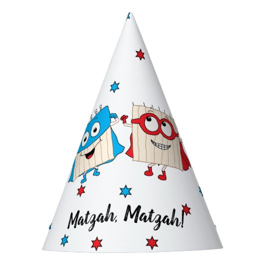 Passover Party Pet Matzah Matzah Matzah Feesthoedjes (Voorkant)
