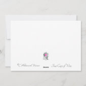 Passover Pesach 4 Kups van de Kaart van het Wijnhu (Achterkant)