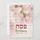 Passover Pesach Cherry Blossom Wenskaart Feestdagenkaart (Voorkant)