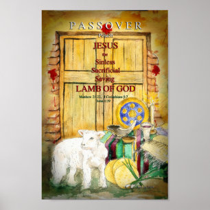 Passover Pesach Inspirerend Art Poster