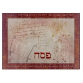 Passover Pesach Lamb Torah Scroll Doorpost Herbs Snijplank (Voorkant)