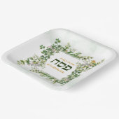 Passover Pesach Seder Hebreeuws Eucalyptus Bird Li Papieren Bordje (Gebogen)