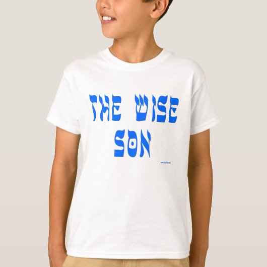 PASSOVER PESACH SEDER SHIRT "DE WISE SON" (Voorkant)