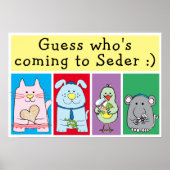 Passover Pets Seder Poster 20 x 24 Matte Finish (Voorkant)