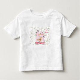 Passover Pink Cat Ballerina Toddler T-Shirt
