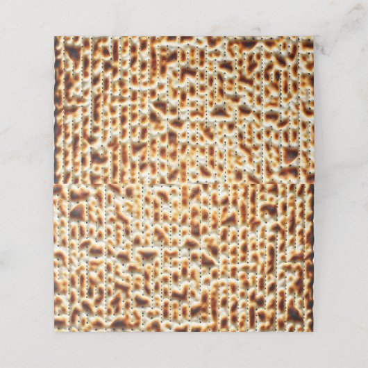 PASSOVER PLAATSKAARTJE (Buitenkant ongevouwen)