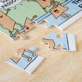 Passover Puzzle Funny Seder Toons Legpuzzel (Zijkant)