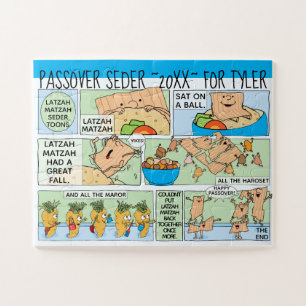 Passover Puzzle Funny Seder Toons Legpuzzel
