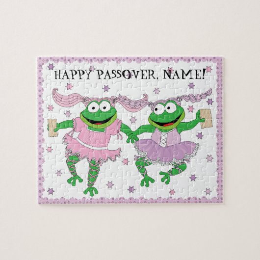 Passover Puzzle "TuTu Cute Frogs with Matzah!" Legpuzzel (Horizontaal)
