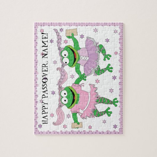 Passover Puzzle "TuTu Cute Frogs with Matzah!" Legpuzzel (Verticaal)