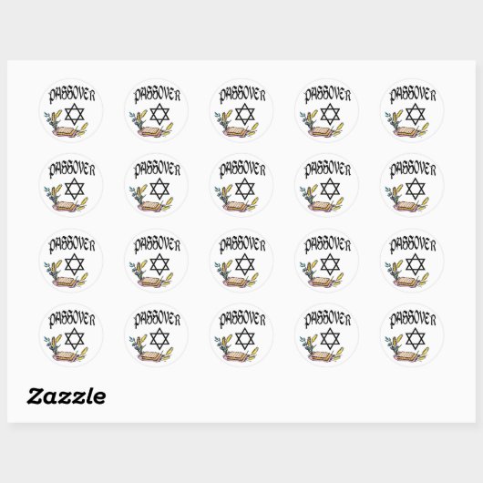 Passover Ronde Sticker (Vel)