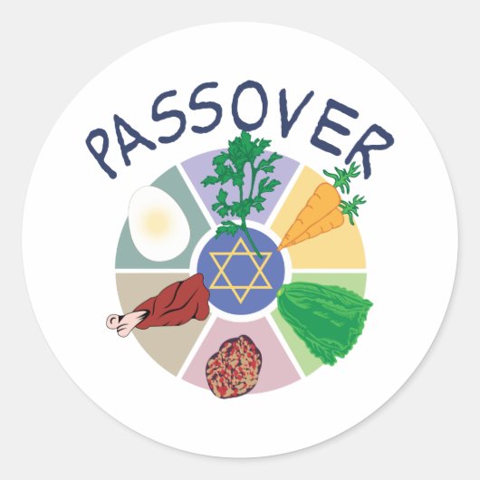 Passover Ronde Sticker (Voorkant)