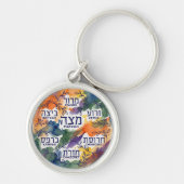 Passover Seder bord Kearah cadeau voor Pesach Sleutelhanger (Voorkant)