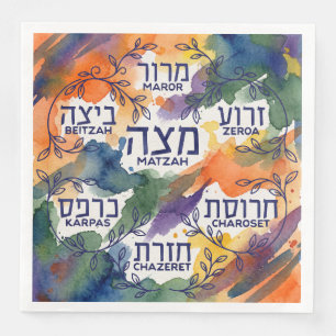 Passover Seder Bord Pesach Tafel Decoratie Servet