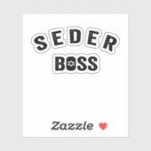 Passover Seder Boss My Rules Jewish Funny Gift Sticker (Vel)